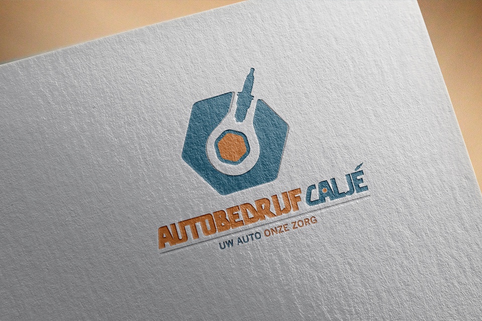 Logo ontwerp Autobedrijf Vlag Autobedrijf Caljé