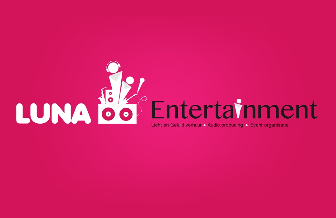 Event logo design - Luna Entertainment logo ontwerp